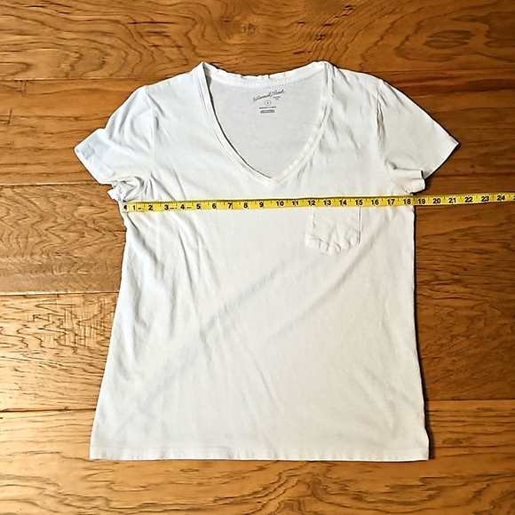 Set of 2 Universal Thread VNeck Pocket Tee Olive Green White Medium Short Sleeve - Picture 7 of 10